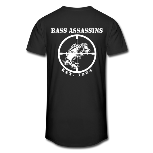 Bass Assassins Full Logo Long T - black