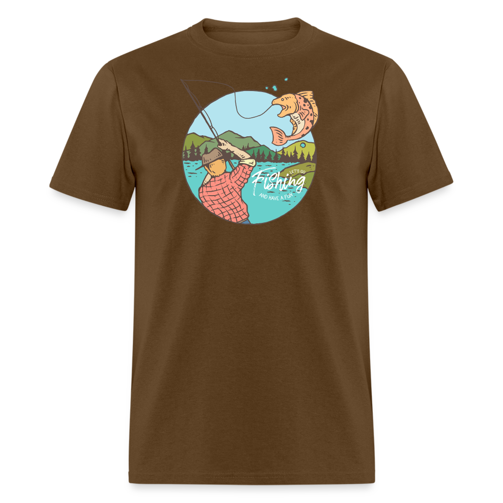 Lets Go Fishing - brown