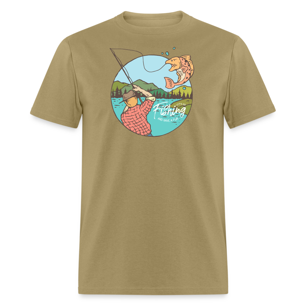 Lets Go Fishing - khaki