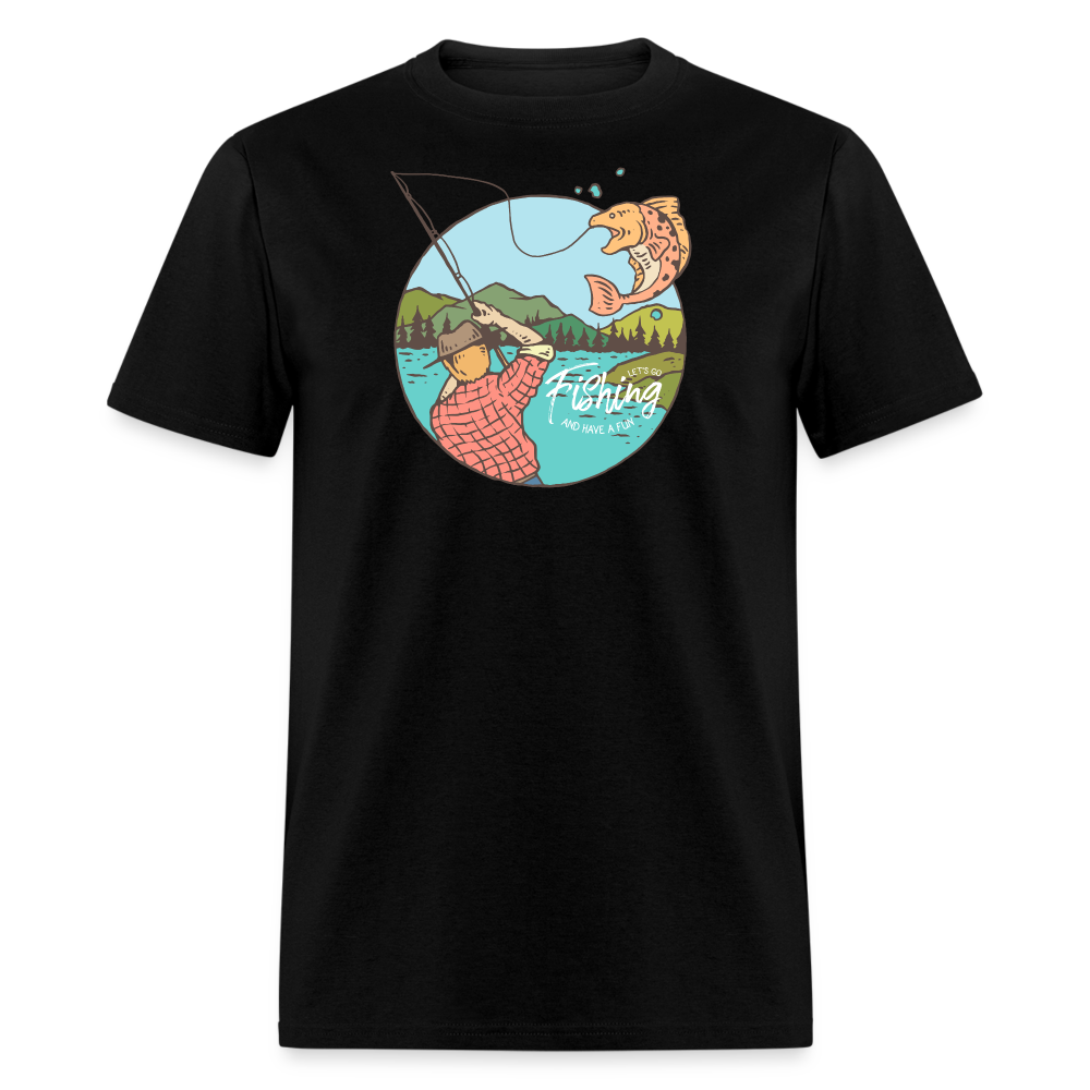 Lets Go Fishing - black