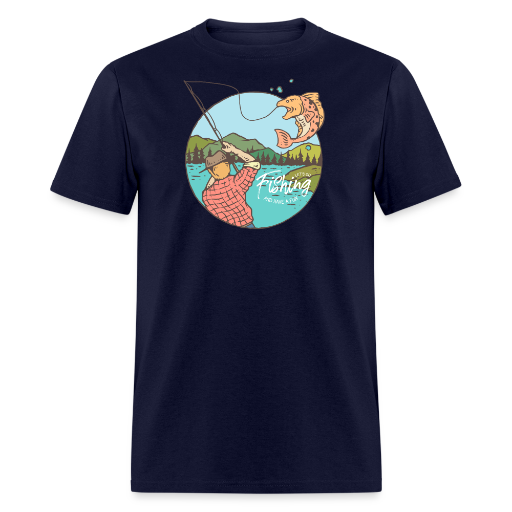 Lets Go Fishing - navy