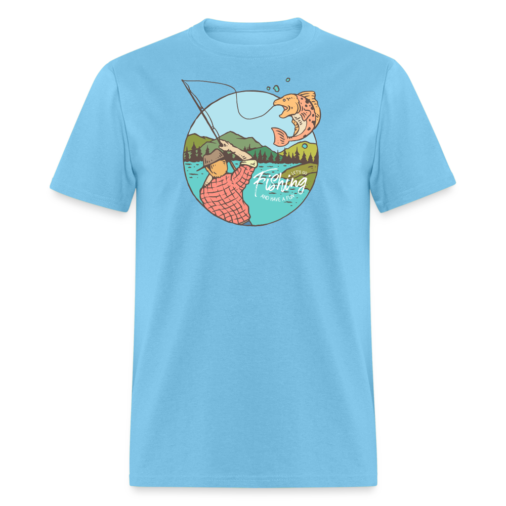 Lets Go Fishing - aquatic blue