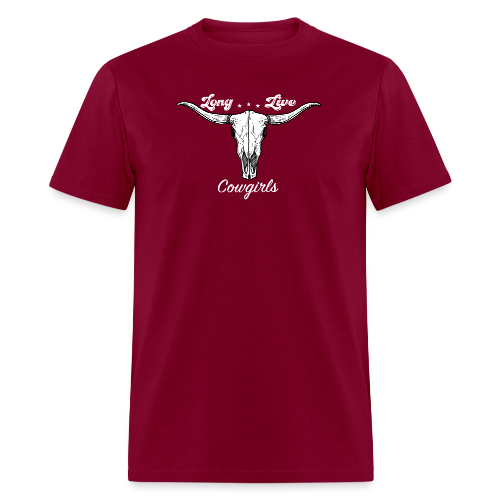 Long Live Cowgirls - burgundy