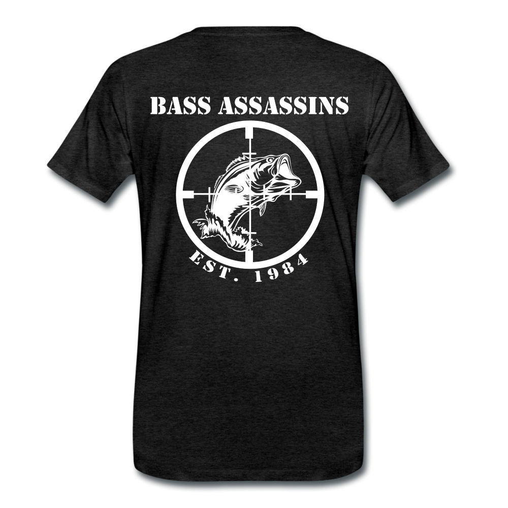 Bass Assassins Full Logo T - charcoal grey