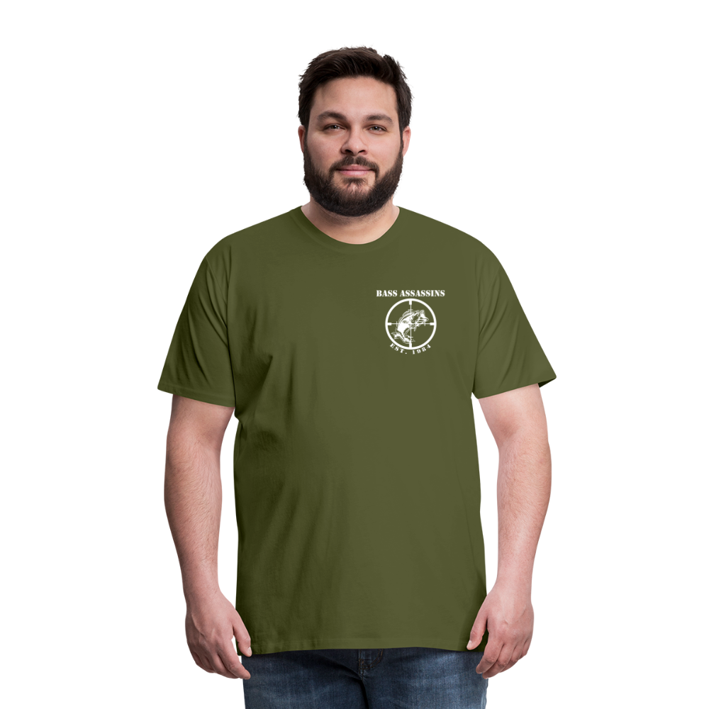 Bass Assassins Full Logo T - olive green