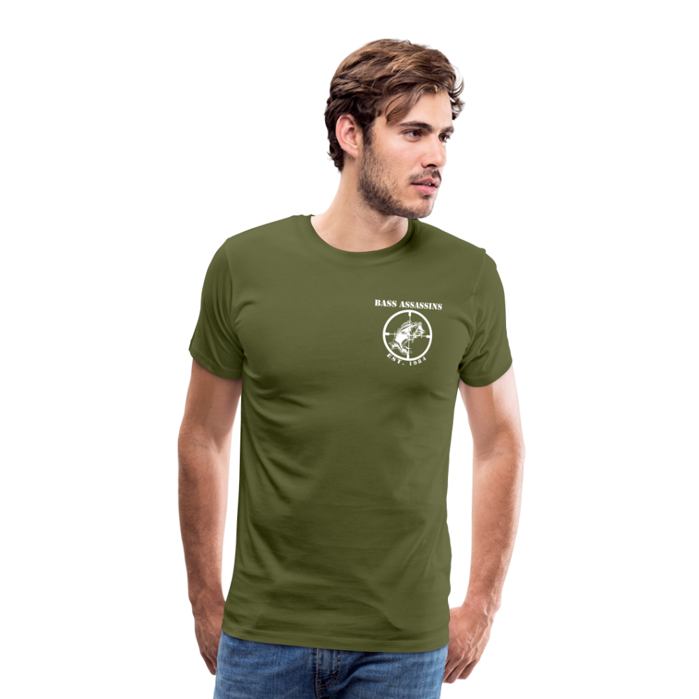 Bass Assassins Full Logo T - olive green