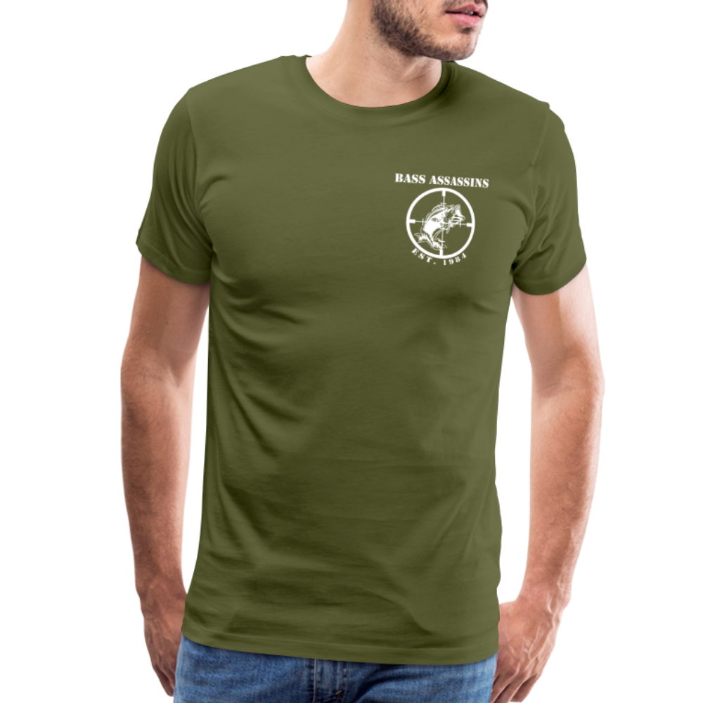 Bass Assassins Full Logo T - olive green