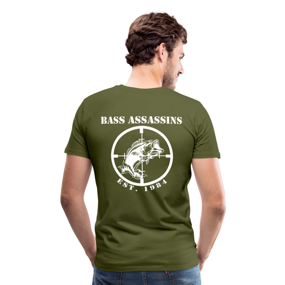 Bass Assassins Full Logo T - olive green