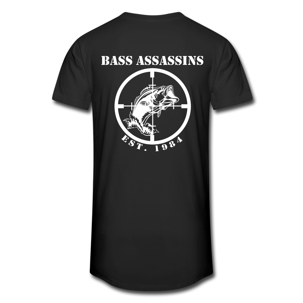Bass Assassins Full Logo Long T - black