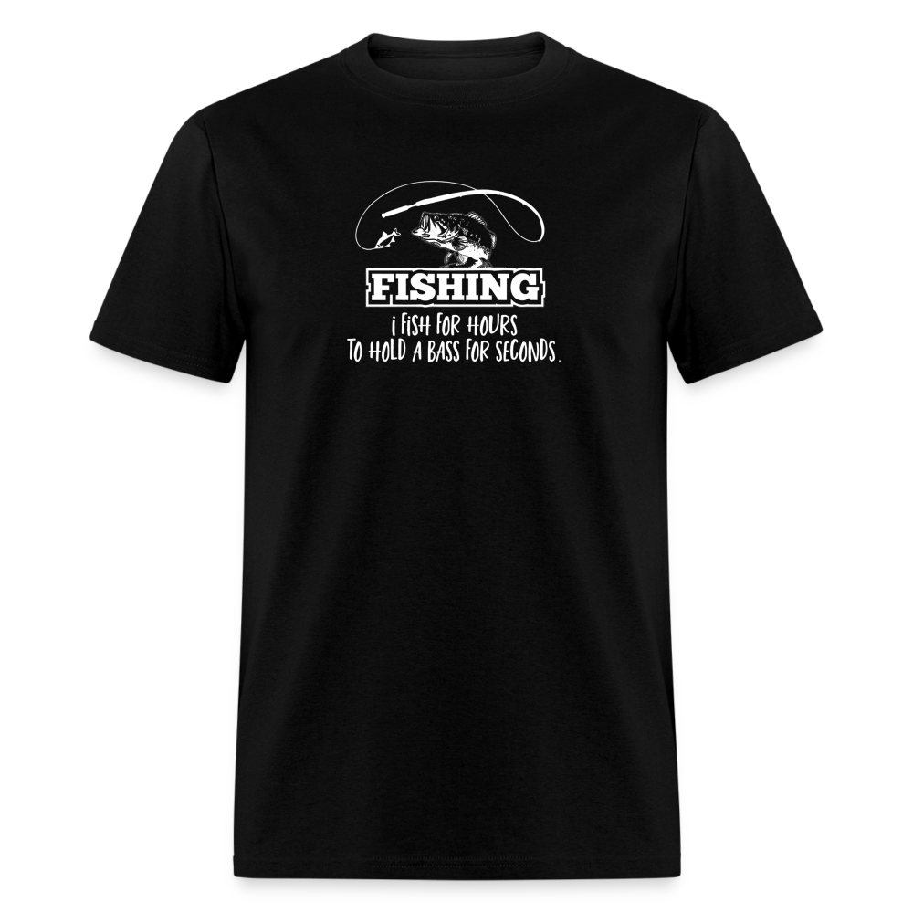 Fishing for Hours T - black