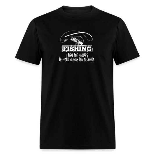 Fishing for Hours T - black