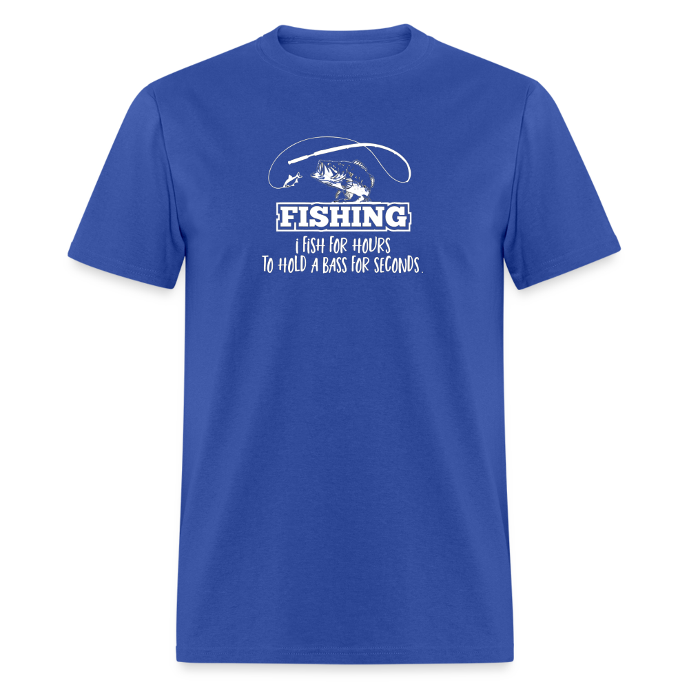 Fishing for Hours T - royal blue