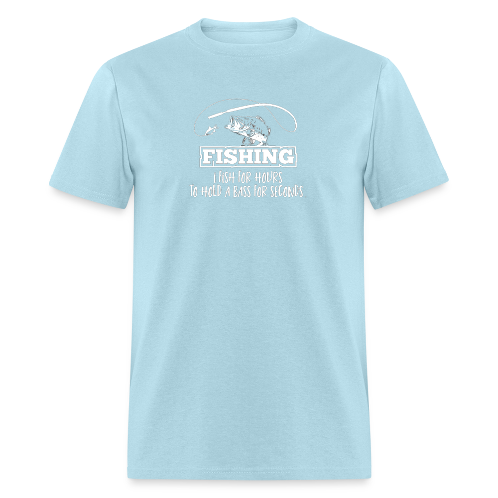 Fishing for Hours T - powder blue