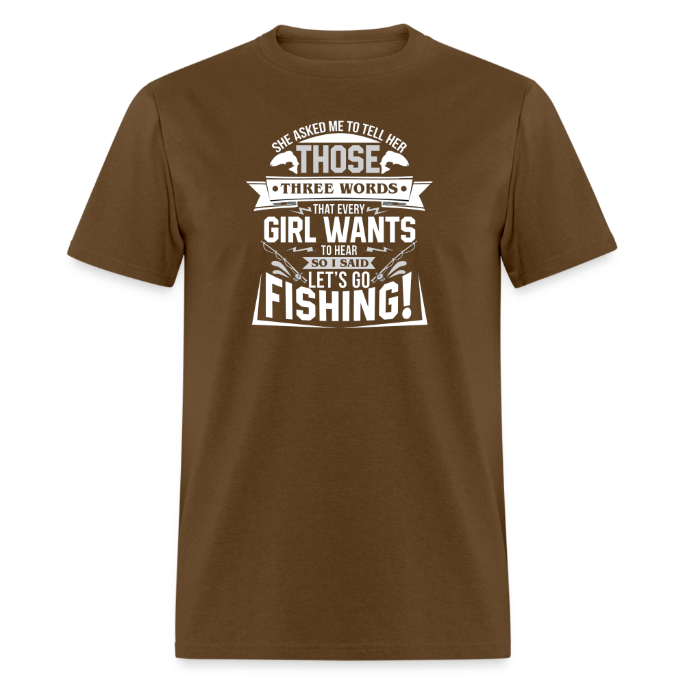 Let's Go Fishing - brown