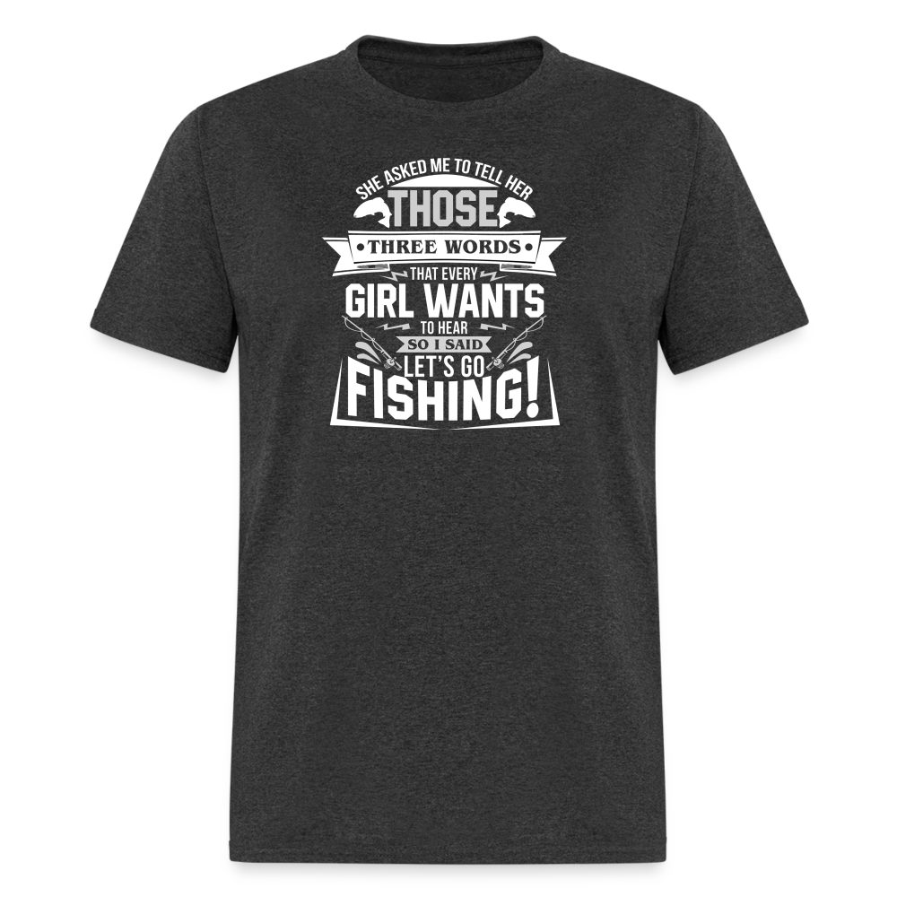 Let's Go Fishing - heather black