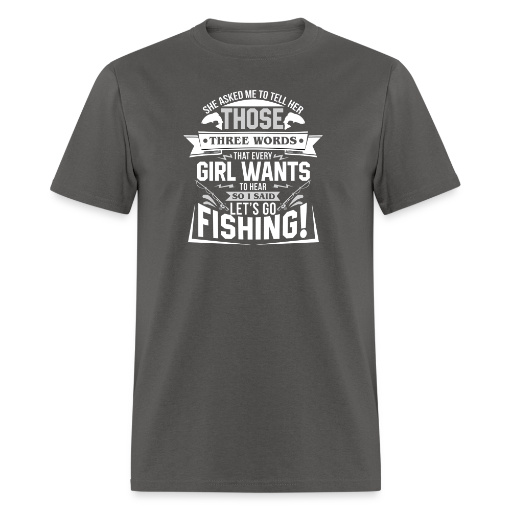 Let's Go Fishing - charcoal