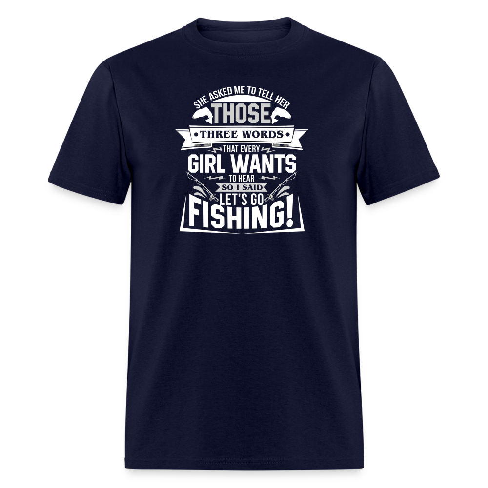 Let's Go Fishing - navy