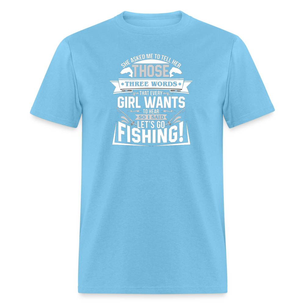 Let's Go Fishing - aquatic blue